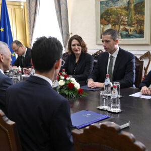 Beograd, 10. maj 2024. -Marko Đurić i Aleksandar Bocan-Harčenko FOTO: Kosovo Online/ Zoran Žestić