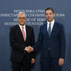 Beograd, 02. jul 2024. - Ministar spoljnih poslova Marko Đurić i zamenik ministra Spoljnih poslova Ruske Federacije Aleksandar Gruško FOTO: MSP/ Zoran Žestić