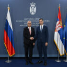 Beograd, 02. jul 2024. - Ministar spoljnih poslova Marko Đurić i zamenik ministra Spoljnih poslova Ruske Federacije Aleksandar Gruško FOTO: MSP/ Zoran Žestić