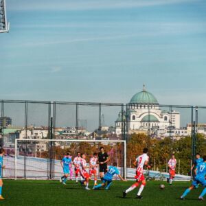 Beograd, 26. oktobra 2022.- Na stadionu "Rajko Mitic" danas je odrzan prijateljski mec mladih fudbalera Crvene zvezde i Zenita. FOTO TANJUG/ VLADIMIR SPORCIC/ nr